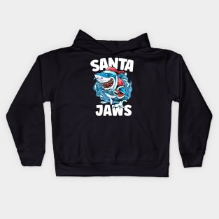 Santa Jaws - Christmas Kids Hoodie